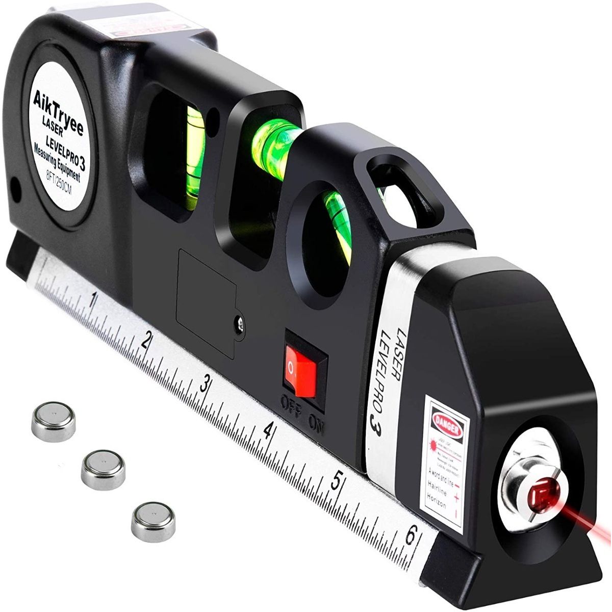 GENERICO - Nivel Laser Cinta Metrica Huincha Regla Pro 3 Multiuso Betensh