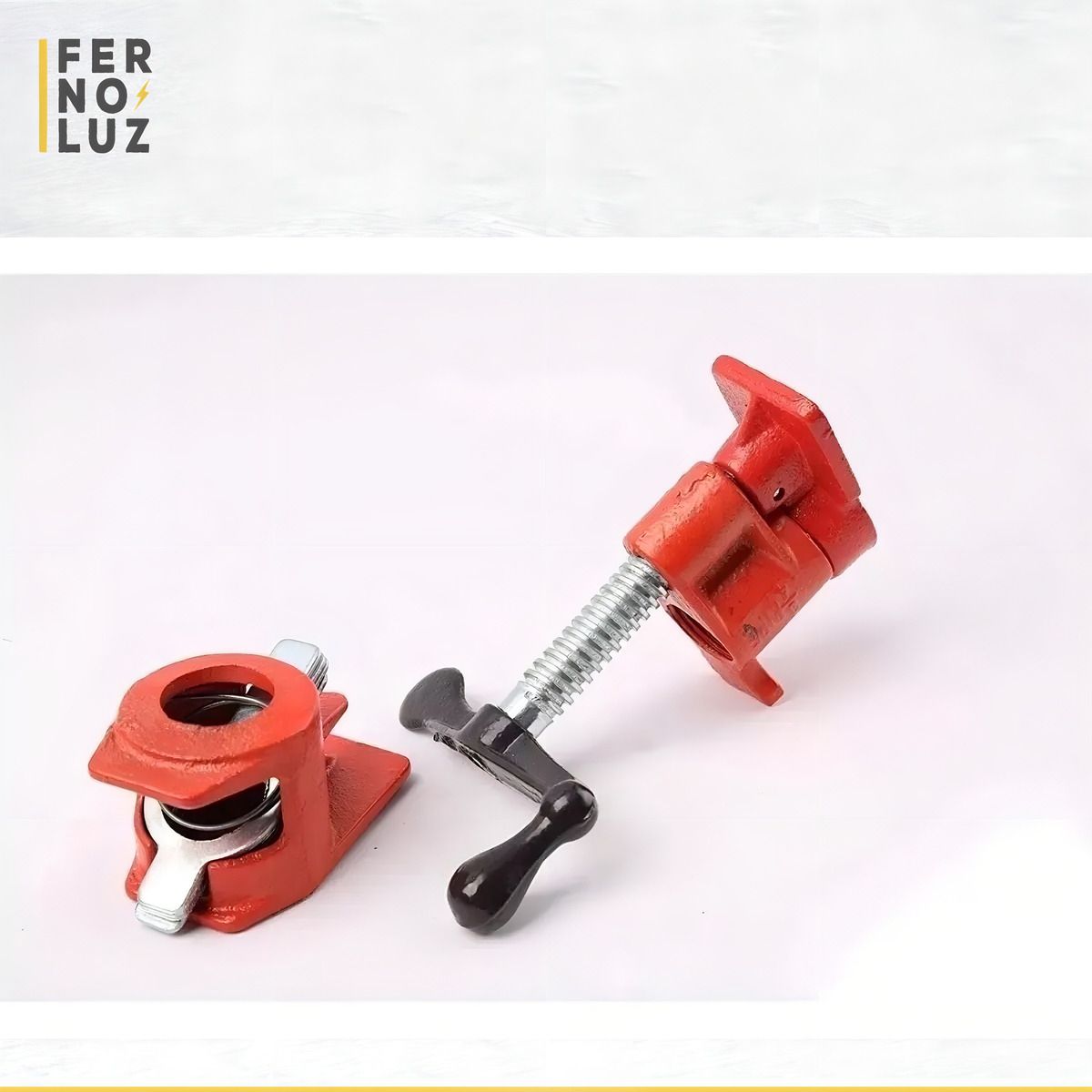 GENERICO - Prensa Sargento Guiller Tipo Pony Para Caño Tubo 34 Pulgadas Acero