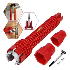 GENERICO - Llave para apretar el tubo del fregadero Genérica color rojo estructurada