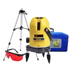 GENERICO - Nivel Laser Estación Trazado Profesional 5 Lineas + Tripoide