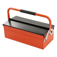 GENERICO - Caja Herramienta Articulada Metálica 55x15cm Almacenamiento Color Azar - 223600