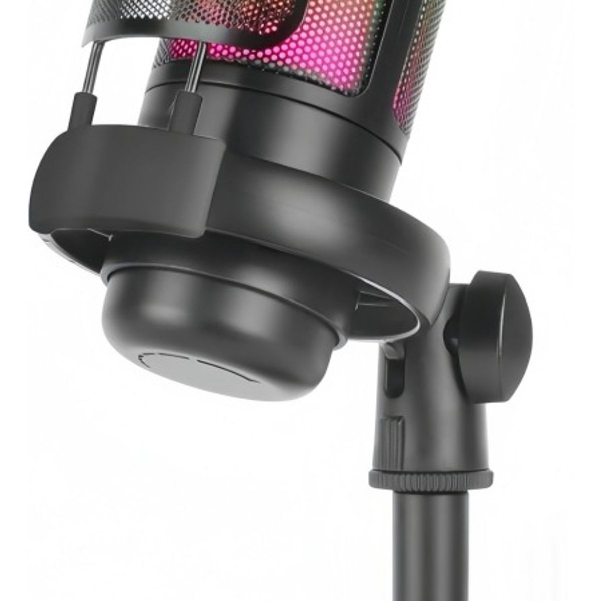 VIDA BUENAS - Micrófono De Condensador Con Soporte Usb Color Negro