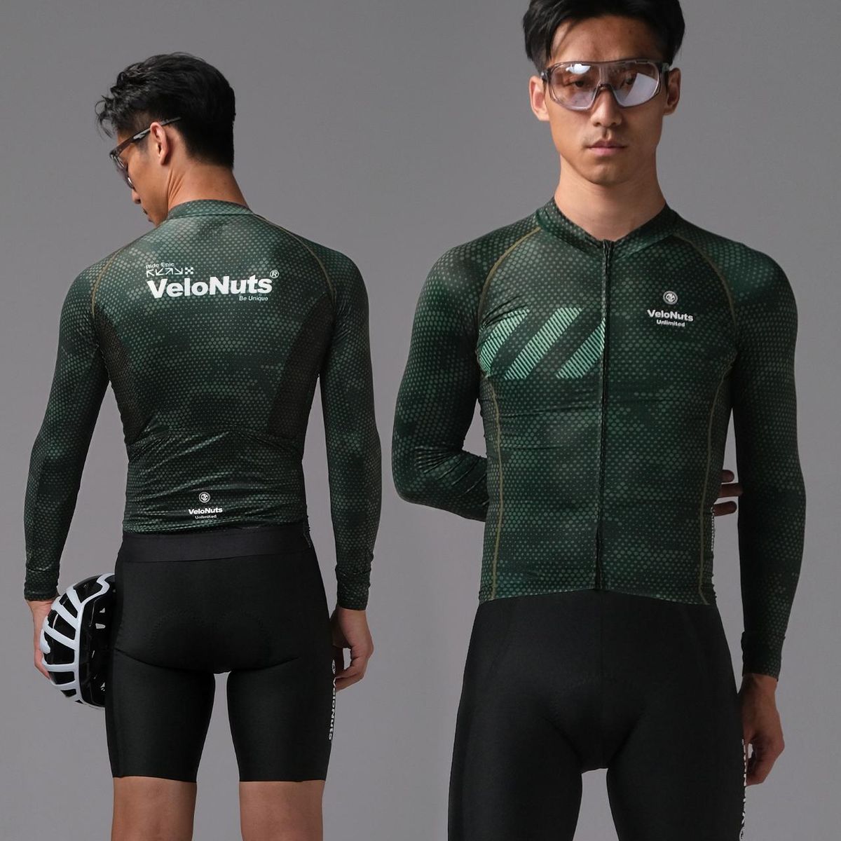 ROCKBROS - Tricota Ciclismo Hombre VeloNuts Pro Manga Larga Verano