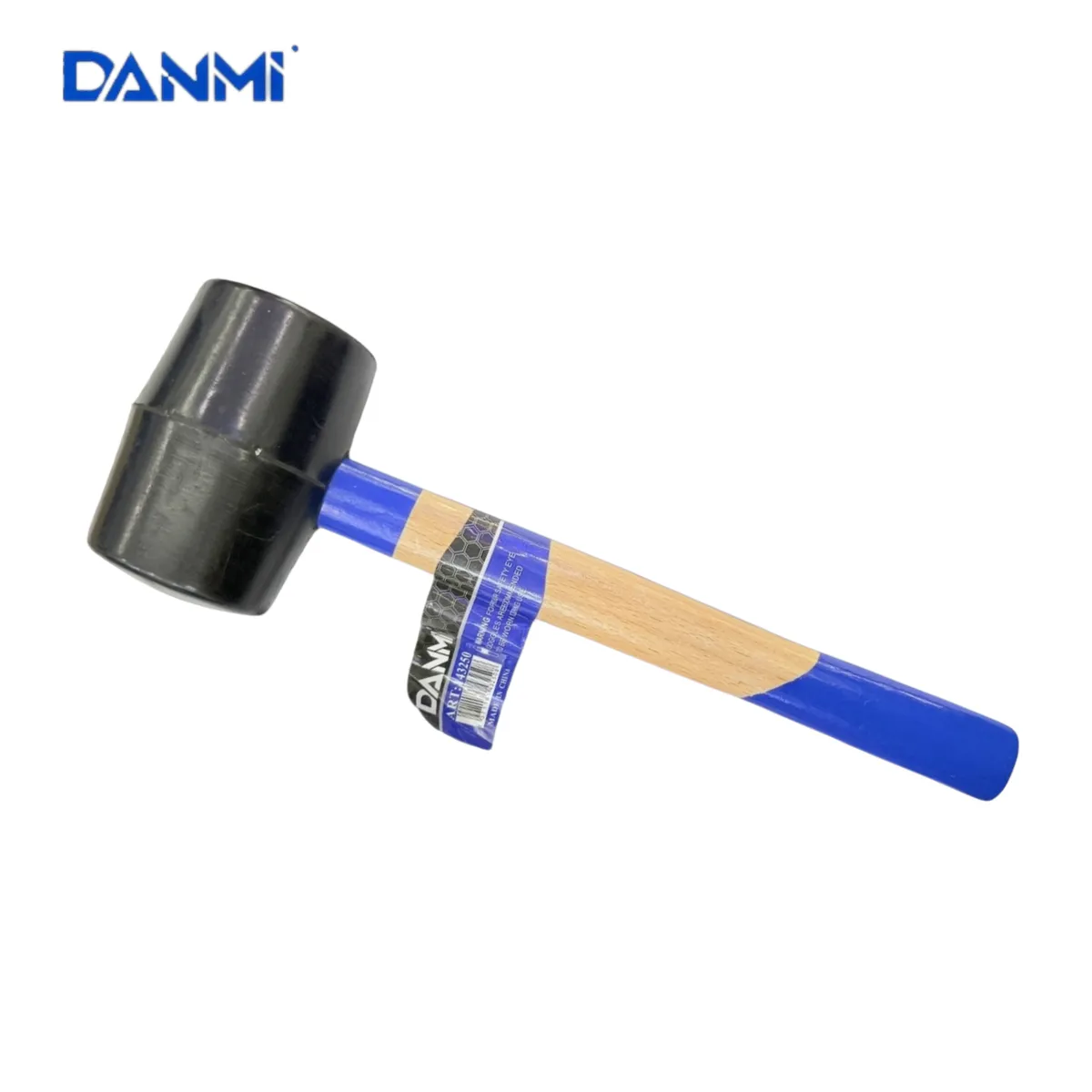 DANMI - Martillo De Goma Con Mango De Madera, Martillo Para Azulejos