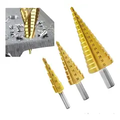 GENERICO - Set 3 Brocas Escalonadas Taladro 4 A 32 Mm Profesionales Bce3su