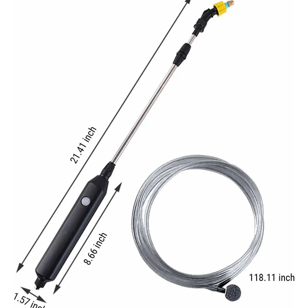 GENERICO - Rociador Eléctrico Jardín Recargable Pulverizador Rociador Negro - 262672