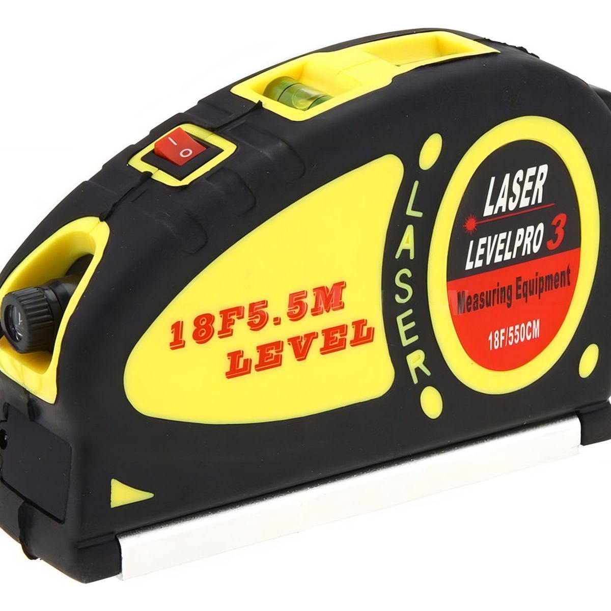 GENERICO - Nivel Laser Huincha 4 En 1 Multifuncional 5.5 Mts