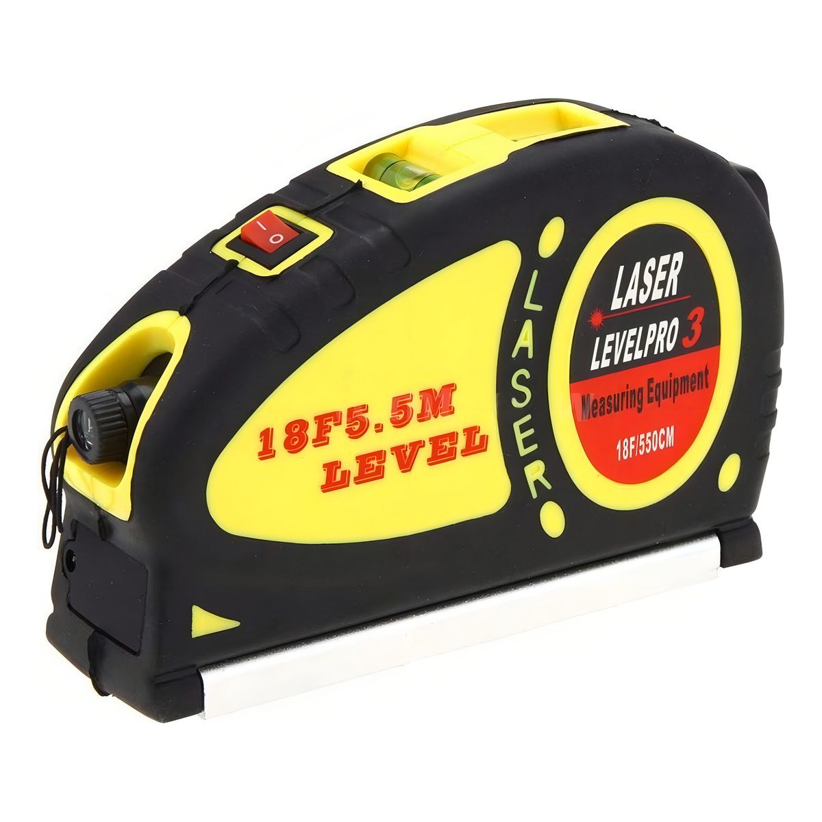 GENERICO - Nivel Laser Huincha 4 En 1 Multifuncional 5.5 Mts