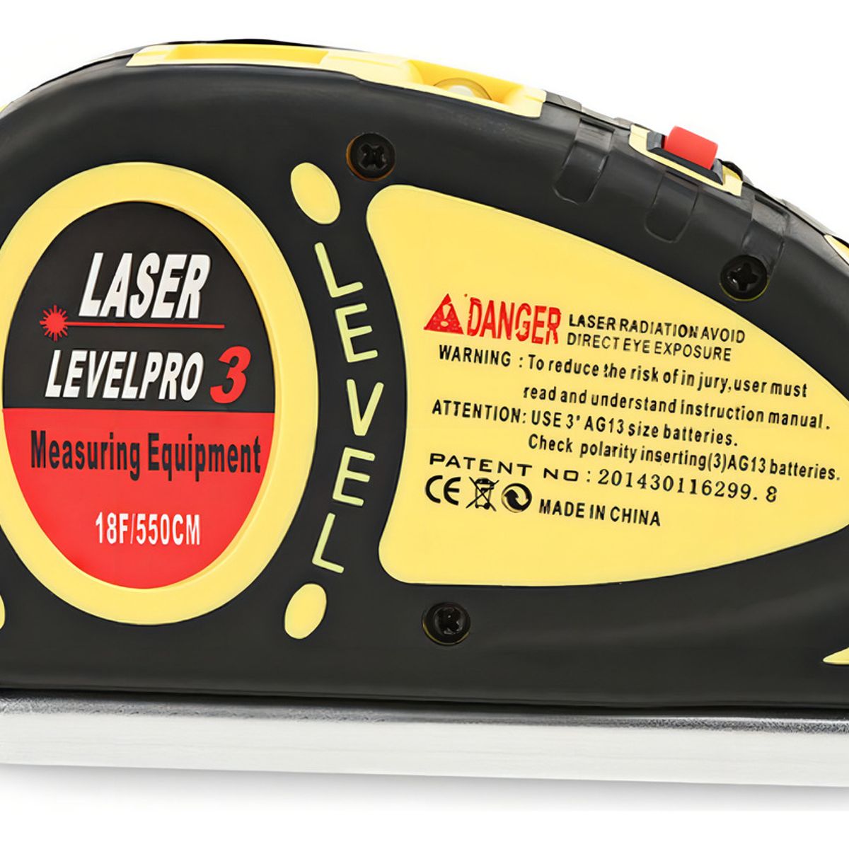 GENERICO - Nivel Laser Huincha 4 En 1 Multifuncional 5.5 Mts