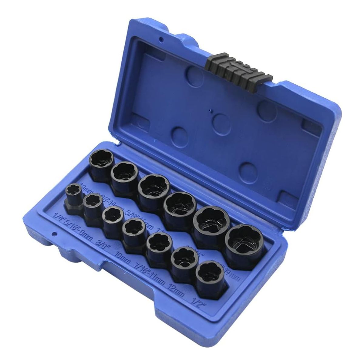GENERICO - Set Dados Extractores Pernos Y Tuercas Rodadas 8 A 19mm