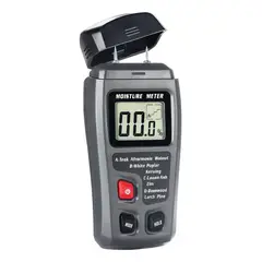 GENERICO - Higrometro Medidor De Humedad De Madera Digital Emt01
