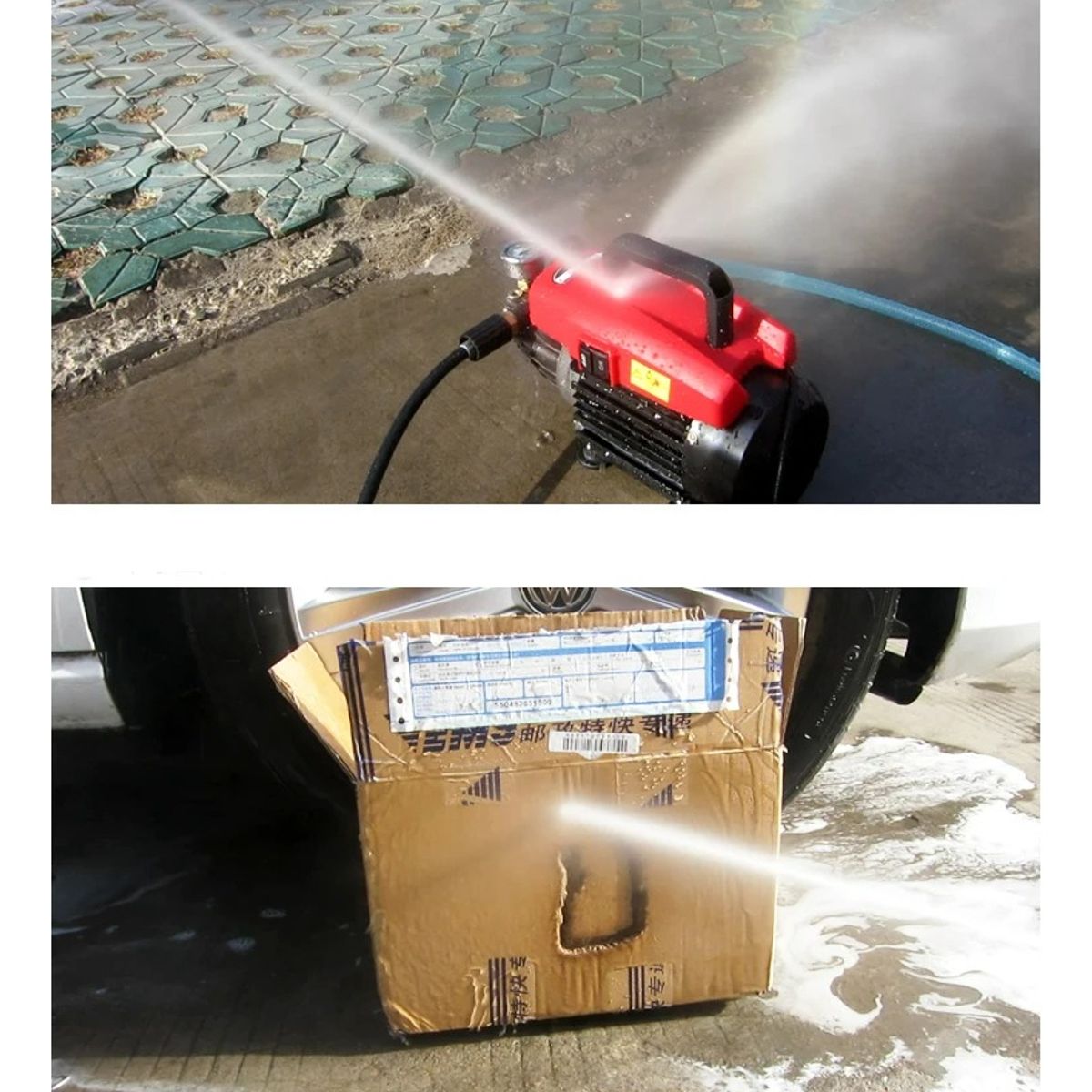 GENERICO - Hidrolavadora Industrial 2200psi 10 Lmin 2600w Autolavado Color Rojo - 271040 Frecuencia 50 Hz