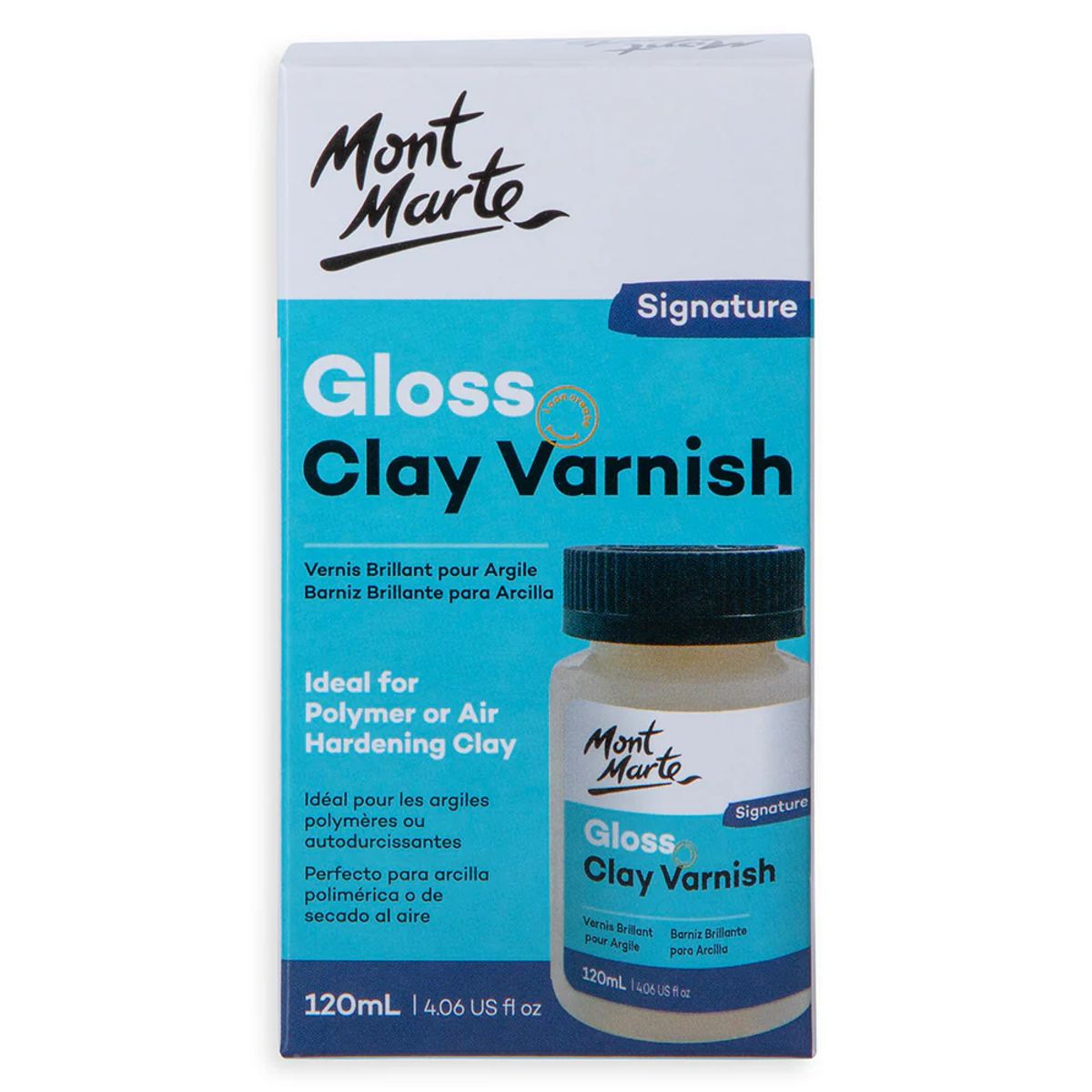 MONT MARTE - Mont Marte Barniz Brillante para Arcilla y Cerámica 120ml