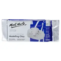 MONT MARTE - Arcilla para Modelar Secado al Aire Blanco 500g