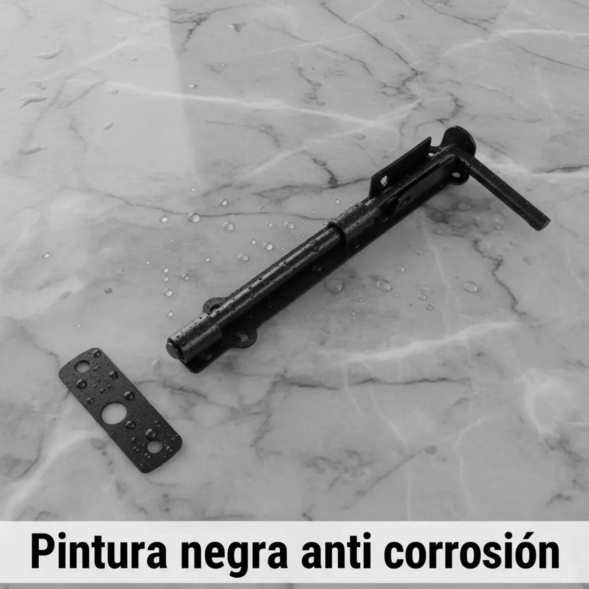 GENERICO - Cerrojo Bastón Al Piso Alta Seguridad Para Portón O Reja 1/2 x 9