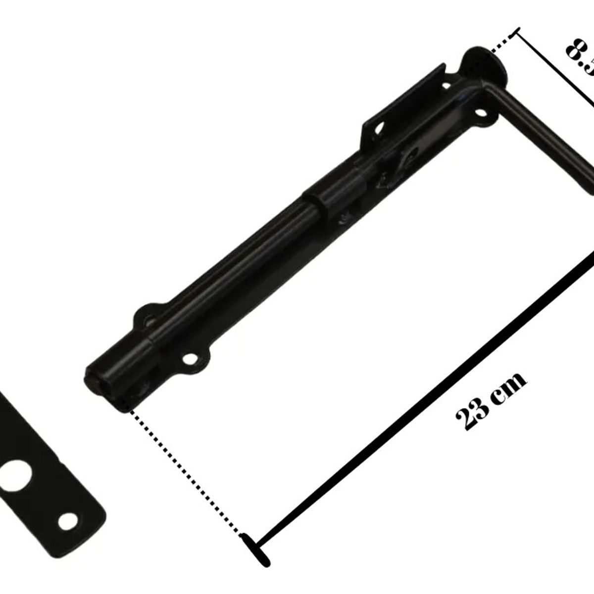 GENERICO - Cerrojo Bastón Al Piso Alta Seguridad Para Portón O Reja 1/2 x 9