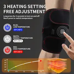 MOVI - Rodillera soporte terapia, con 3 niveles de calor