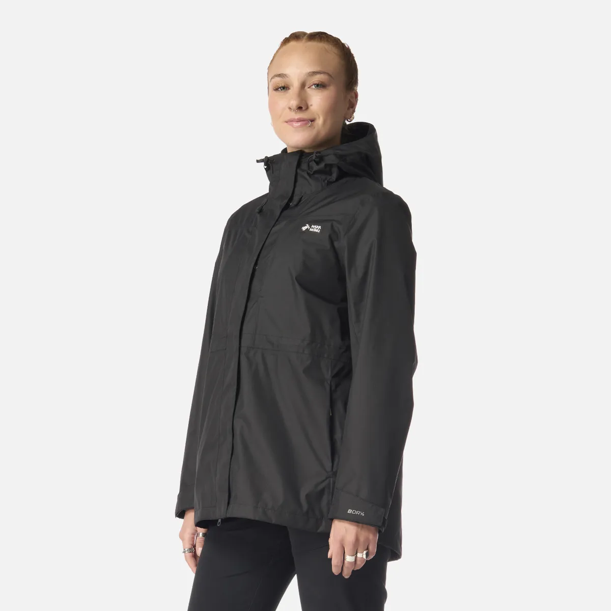 HAKA HONU - Chaqueta Mujer Corteza Negro Haka Honu
