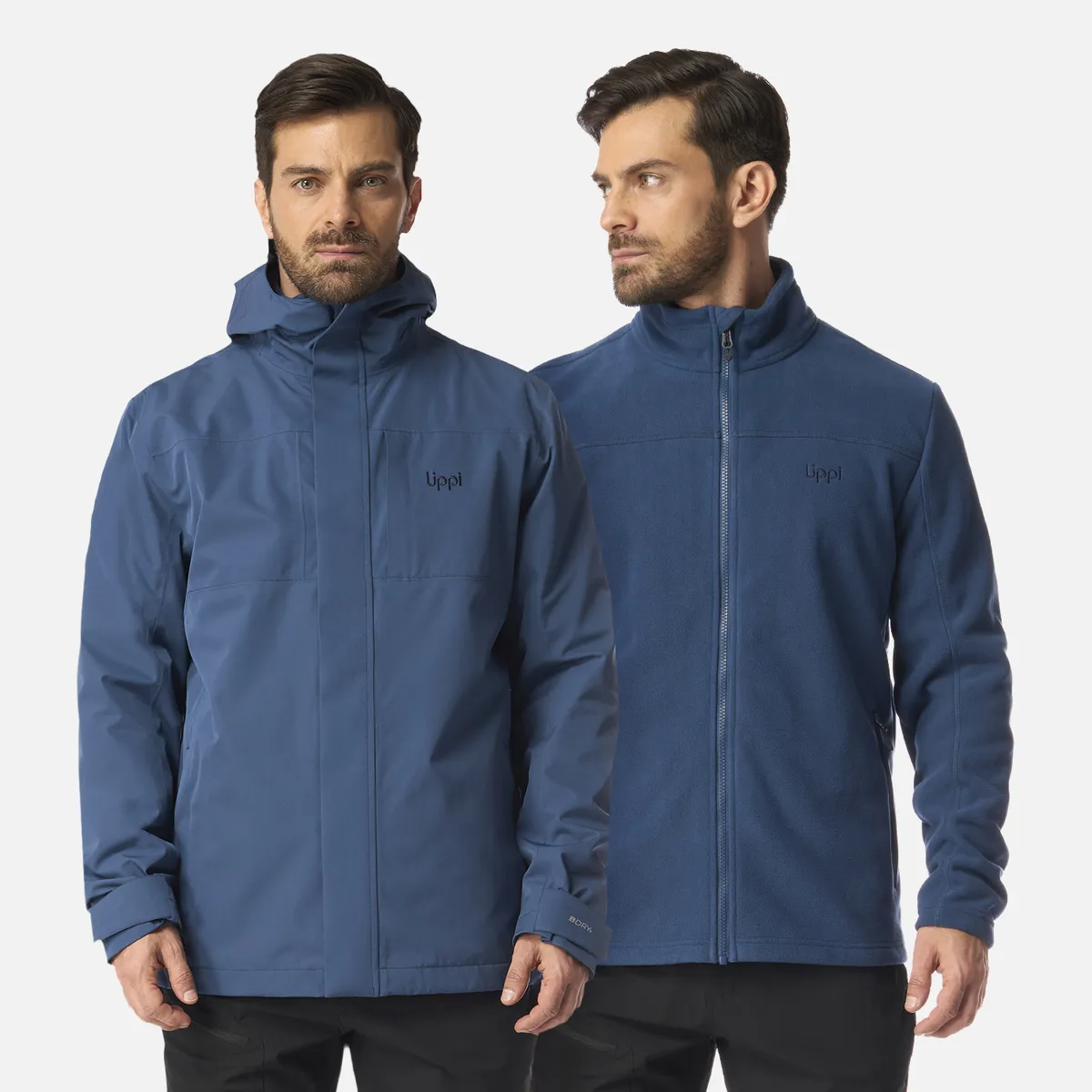 LIPPI - Chaqueta Hombre Tres Cruces Fusion-3 Hoody Jacket Azul Oscuro Lippi
