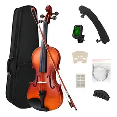 VIDA BUENAS - Violin 44 Acustico Music Estuche Y Arco + Accesorios Caoba