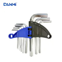 DANMI - Set Juego De Llaves Allen Hexagonal 9 Piezas - S -