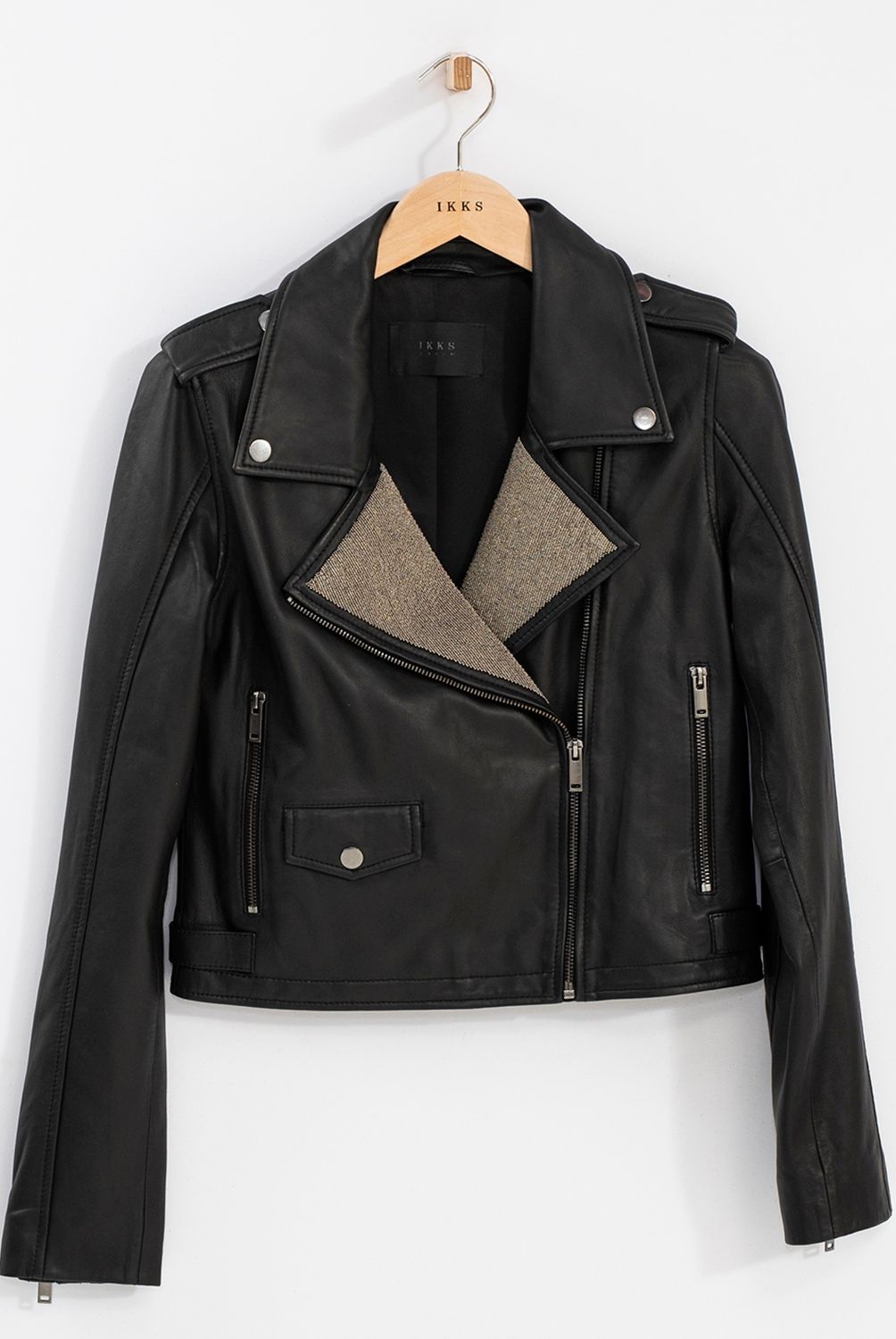 IKKS - Ikks Chaqueta Cuero Mujer