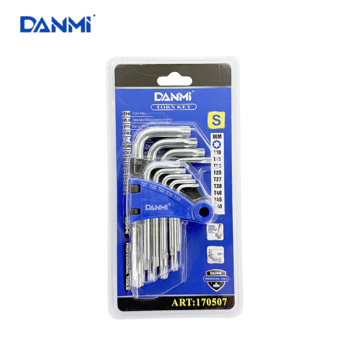 DANMI - Juego Llaves Torx 9 Piezas . S .  Uso Profesional Danmi