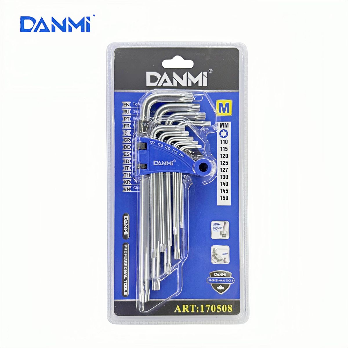 DANMI - Juego Llaves Torx 9 Piezas . M .  Uso Profesional Danmi
