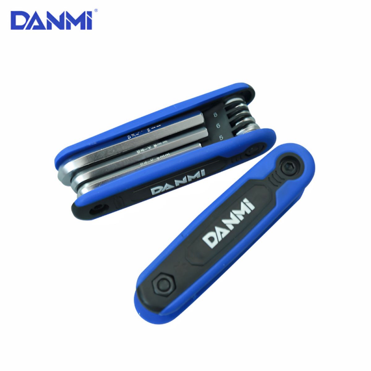 DANMI - Juego De Llaves De Cabeza Plana Hexagonales Plegables Danmi