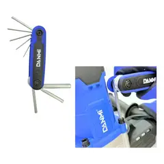 DANMI - Juego De Llaves De Cabeza Plana Hexagonales Plegables