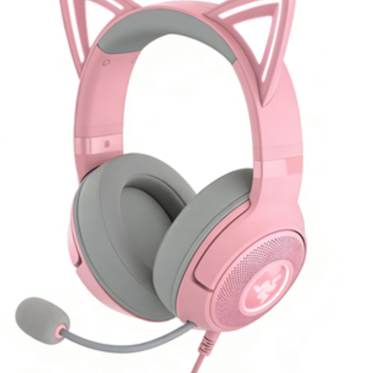 RAZER - Razer Kraken Kitty V2 USB Cat Ear Gaming Headphone - pink