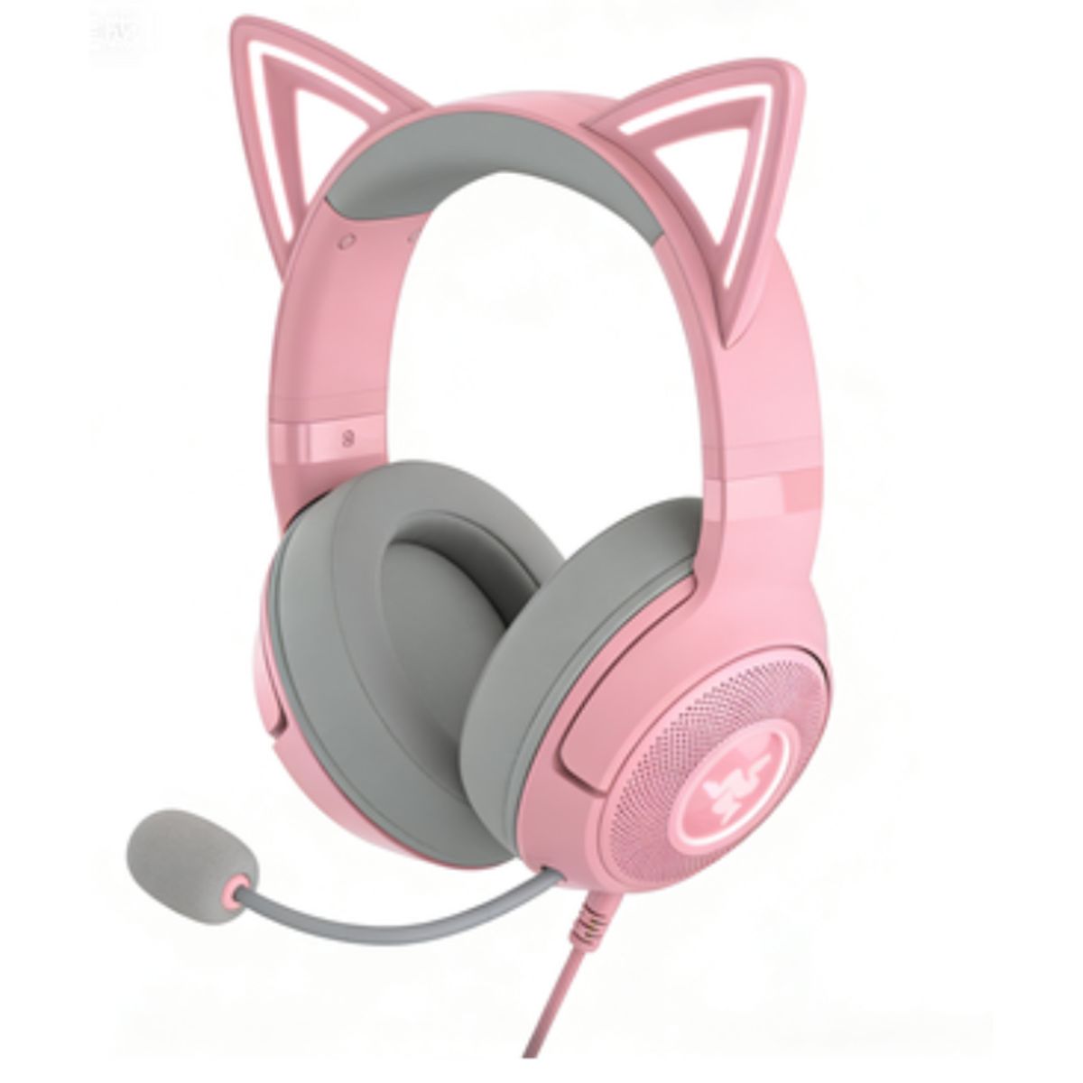 RAZER - Razer Kraken Kitty V2 USB Cat Ear Gaming Headphone - pink