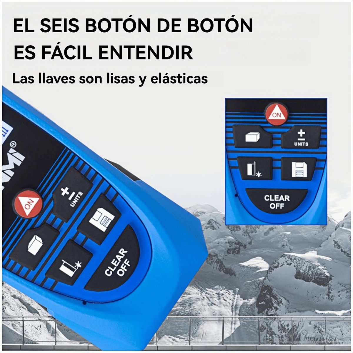 DANMI - Telémetro Láser Digital De Alta Precisión Profesional De 50m