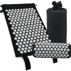 MOVI - Alfombra de Acupresión 3 en 1 + Almohada y Bolso - Yoga y Alivio Dolor