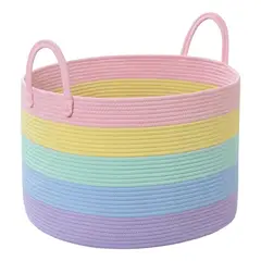 GENERICO - 67L Cesta De Almacenamiento Rainbow De Gran Capacidad