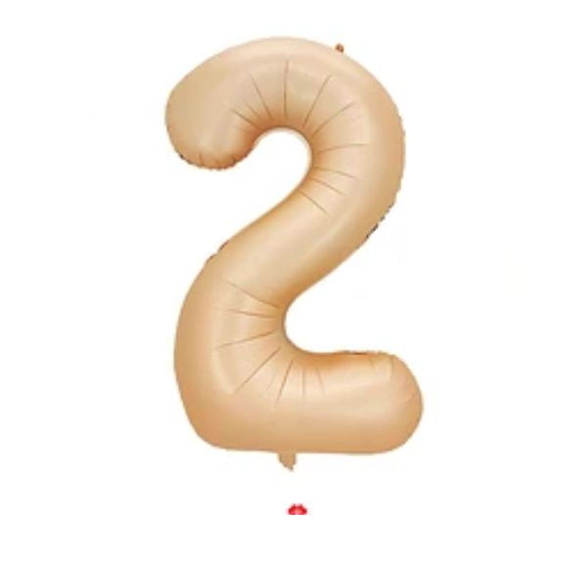 GENERICO - Globo metalico Nº 2 oro rosa 32"
