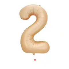 GENERICO - Globo metalico Nº 2 oro rosa 32"