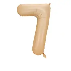 GENERICO - Globo metalico Nº 7 oro rosa 32"