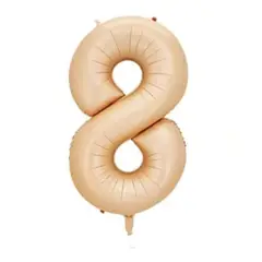 GENERICO - Globo metálico Nº 8 oro rosa 32"