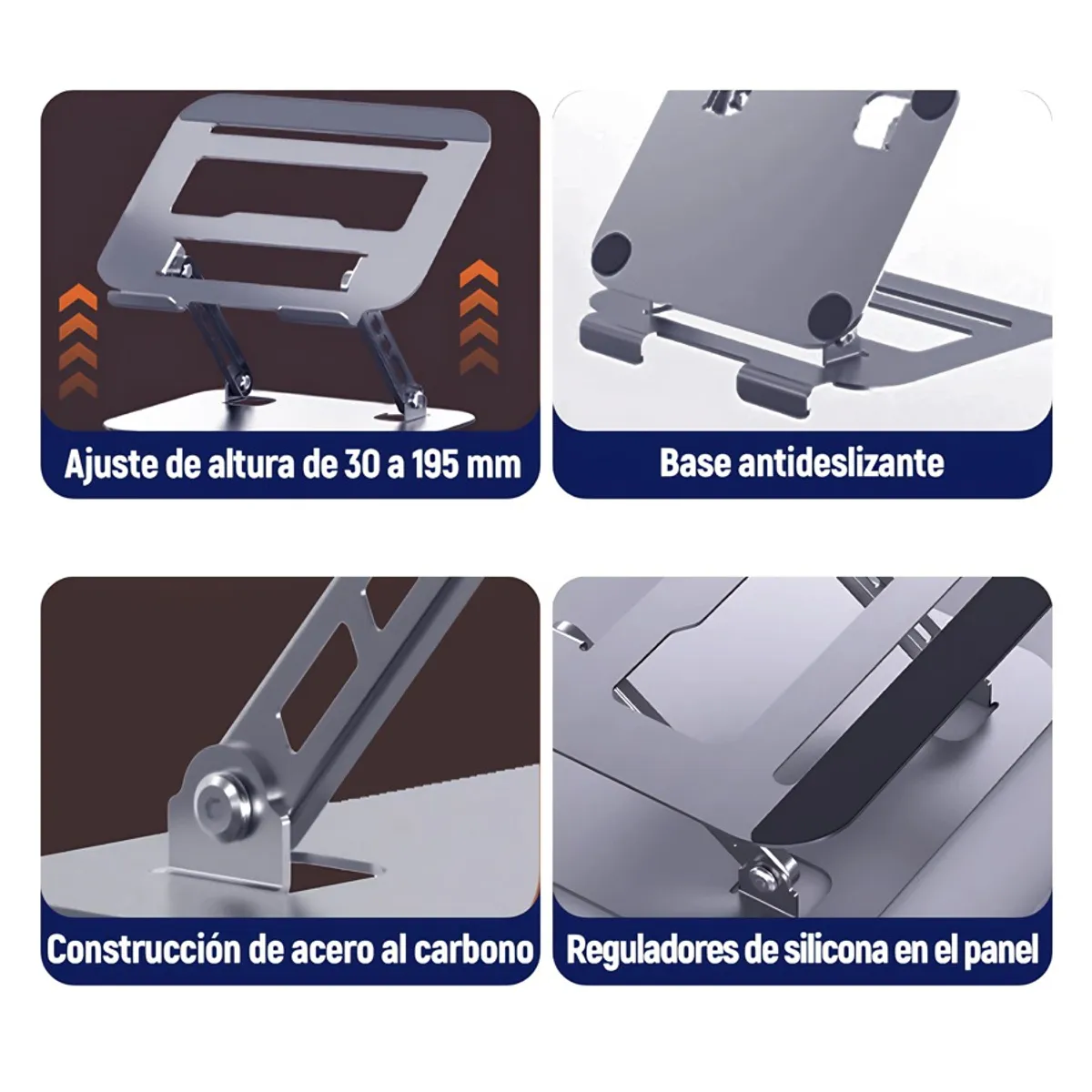 GENERICO - Soporte Base Para Notebook General Giro 180 Multifuncional