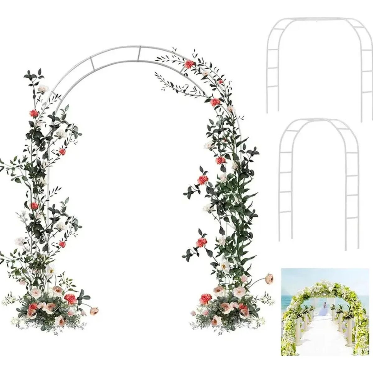 U BUY - Arco Jardín Plantas Globos Matrimonio Metal Altura Ajustable