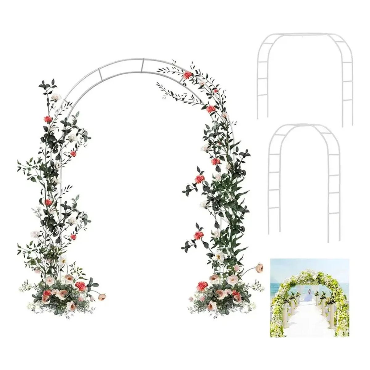 U BUY - Arco Jardín Plantas Globos Matrimonio Metal Altura Ajustable