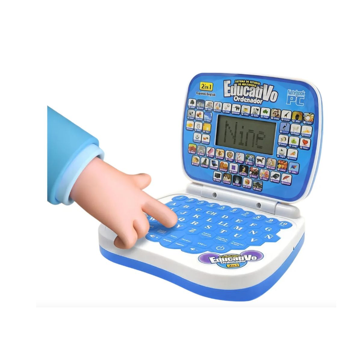 GENERICO - Ordenador Didactico Computadora Educativo Notebook Azul