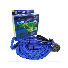 GENERICO - Manguera Retractil Expandible Jardin 45 Metros Azul