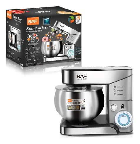 Batidora Planetaria Amasadora De Pie 1000w 5l Raf R.6683 Plateado 50hz-60hz