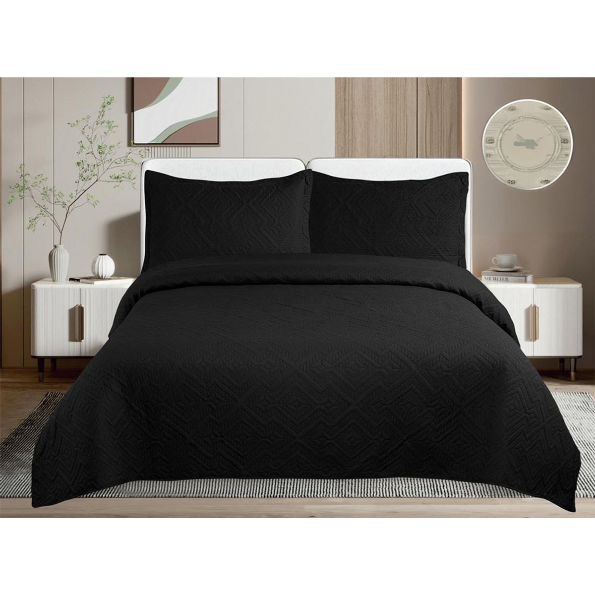 GENERICO - Cubre Cama De Verano Unicolor 2 Plazas
