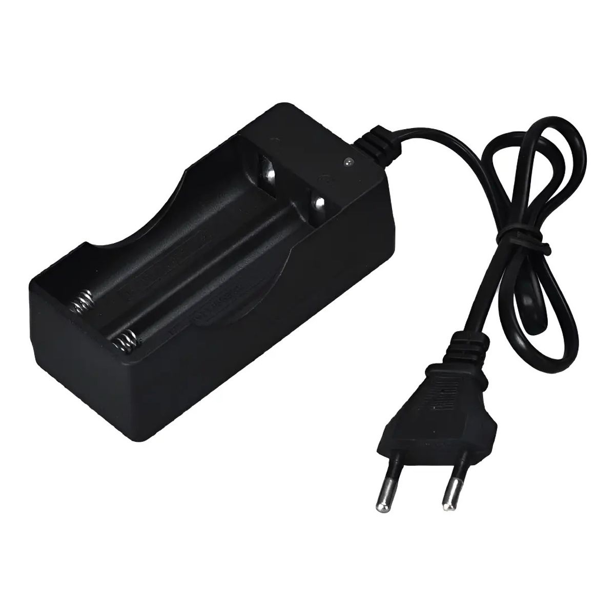 GENERICO - Cargador Inteligente Baterias Recargables 18650 Cable Echufe 004107 B27