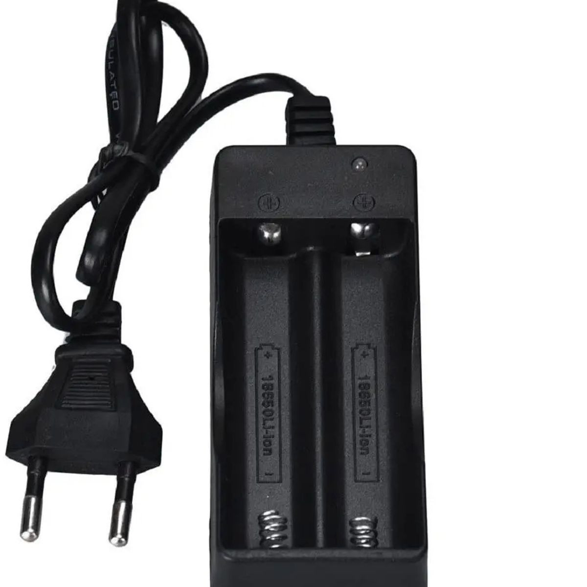 GENERICO - Cargador Inteligente Baterias Recargables 18650 Cable Echufe 004107 B27