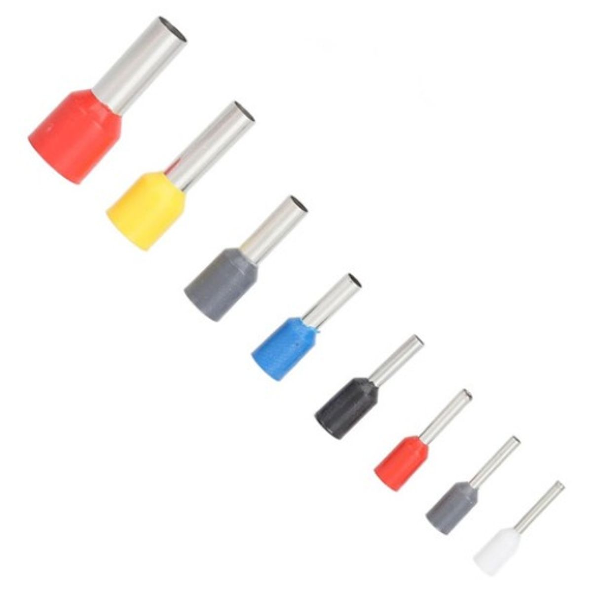 GENERICO - Pack 1200 Terminales Ferrule 0,5 Mm A 10 Mm Ojales Tubulares Surtido