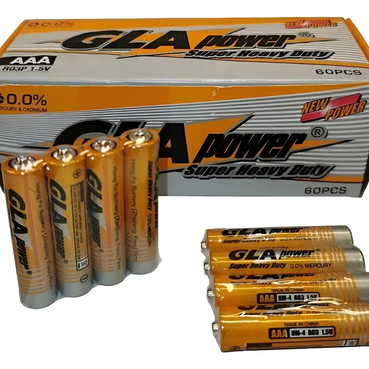 GENERICO - Pack 4 Pilas Alcalina Gla Power Tamaño Triple A 1.5v 004104 004104 B28
